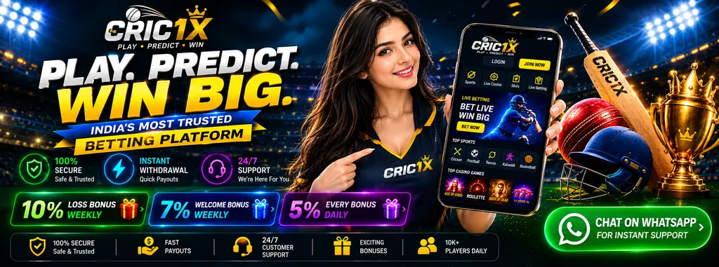 cric1x - India's Most Trusted Betting Platform, Play Predict Win