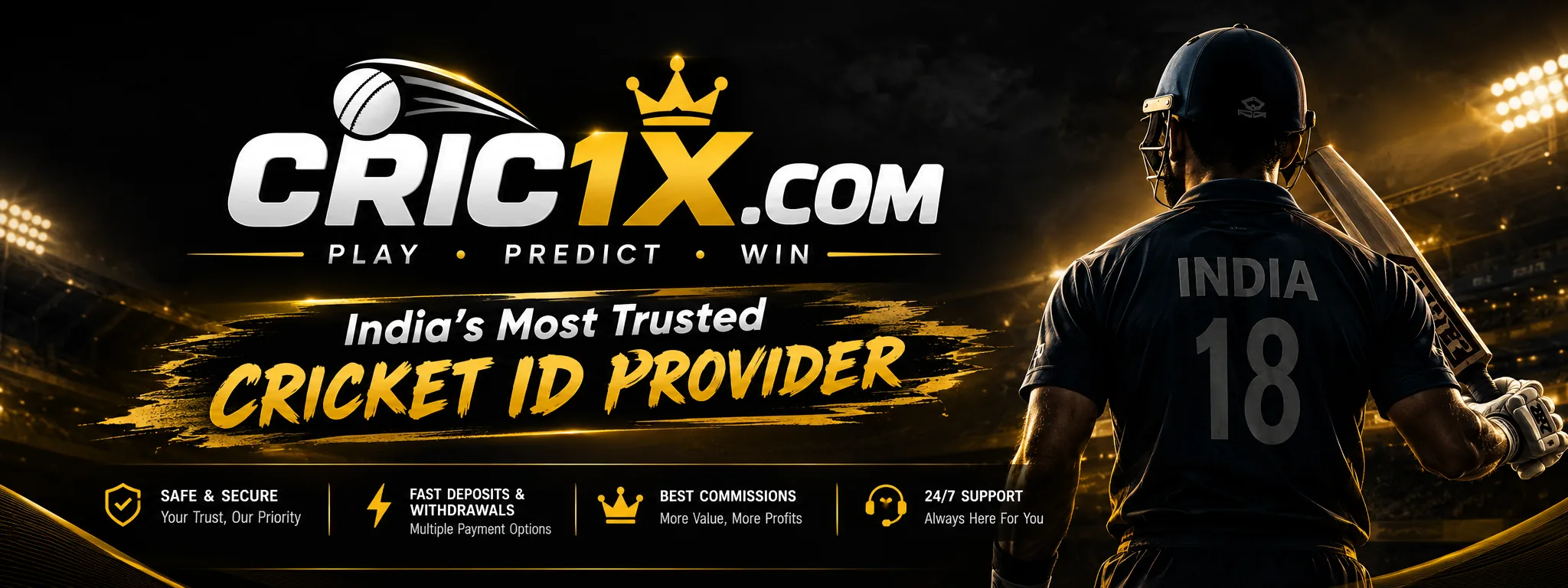 India's Most Trusted Online Cricket ID Provider — Cric1x since 2016